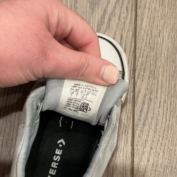 Converse Lot of 2 Gray Pink Sneakers Classic Low-Top All Star Chucks Size 7 - Picture 15 of 16